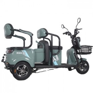 Mooi schilderij Driewielige elektrische driewieler Elektrische scooter Elektrische driewieler met drie zitplaatsen voor dagelijks transport