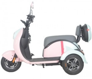 Yetişkinler İçin Güzel Kalitede Sevimli Stil Bulmaca Renkli Üç Tekerlekli Elektrikli Üç Tekerlekli Bisiklet Elektrikli Scooter