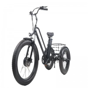 20inch Electric Cargo Electric Tricycle Fat Tire ລົດຈັກໄຟຟ້າ Tricycles