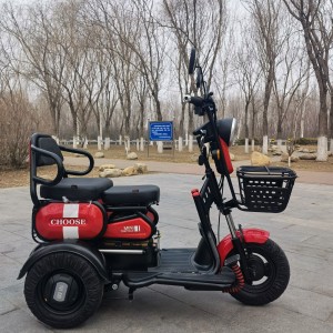 Mini godt udseende elektrisk trehjulet cykel til salg Åbent Kørsel Lille størrelse elcykel el-scooter