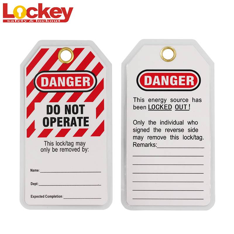 Safety Tagout PVC Warning Card Danger Do Not Operate Tag Lockout Mark Non  Removable Property Signature Caution LOTO Notice Note