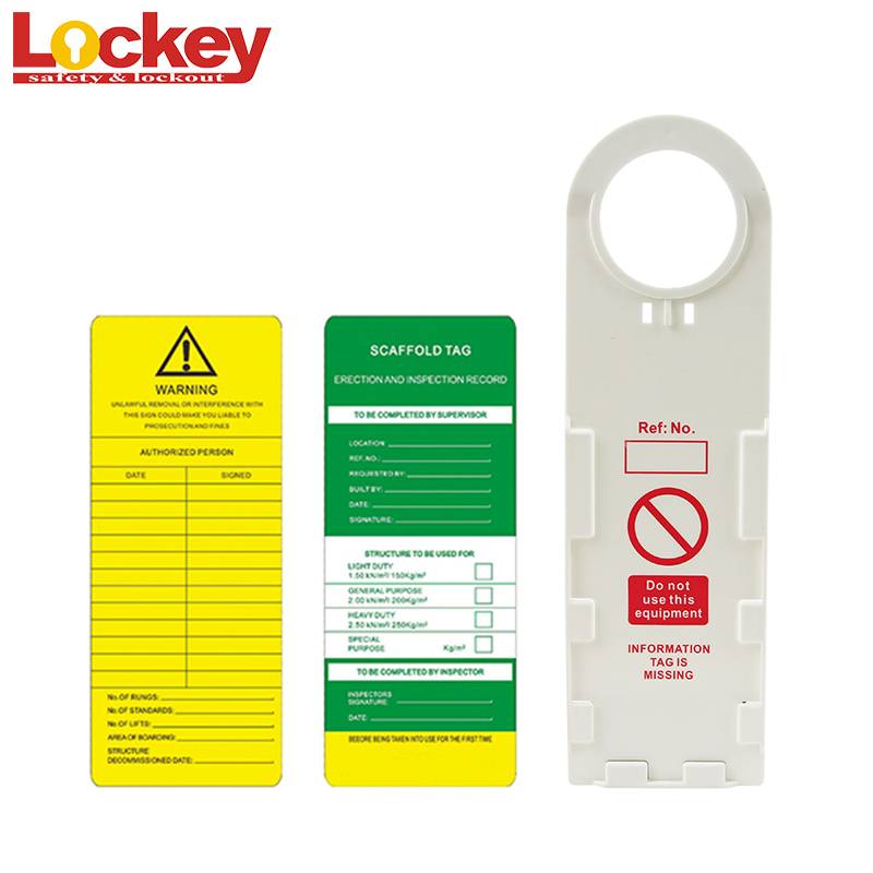 Wholesale Discount Lockout Station With Cover - Plastic Safety Scaffolding Holder tag SLT01 – Lockey