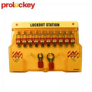 Kombînasyona 20 Lock Padlocks Lockout Station LS02