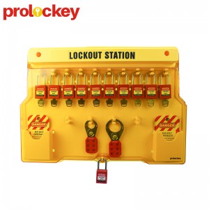 Nhà sản xuất OEM/ODM Trung Quốc Bộ khóa gắn thẻ khóa an toàn di động 12 ổ khóa
