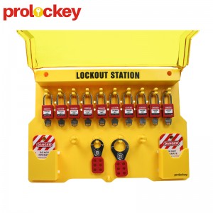Kombinácia 20 zámkových zámkov Lockout Station LS02
