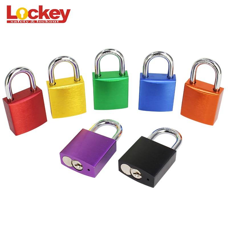 Factory wholesale Loto Safety Lock - 25mm Colorful Aluminum Safety Padlock ALP25S – Lockey