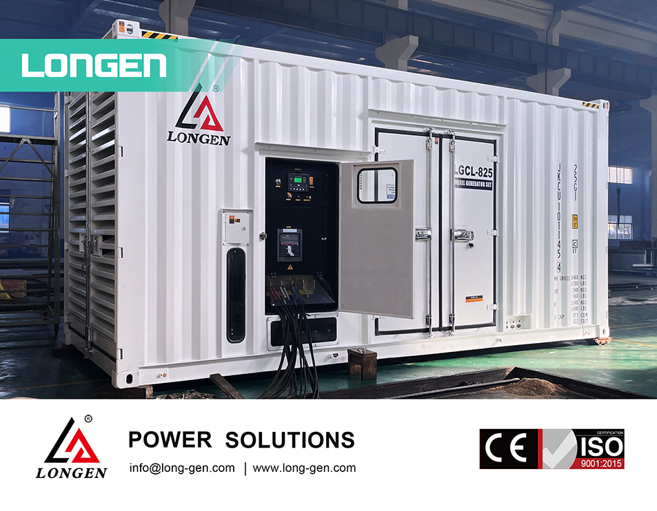 825 kVA Container Diesel Generator Generators Empowering The Shopping Mall