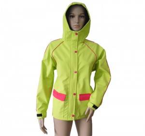 Lady’s Softshell Jacket with hood functional fabric Oeko recycle class I ODM