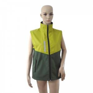 3 layer waterproof breathable windproof Softshell Vest lady fashion style OEM