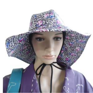 New Fashion lady  Bucket Hats OEM PU waterproof OEKO quality adjustable