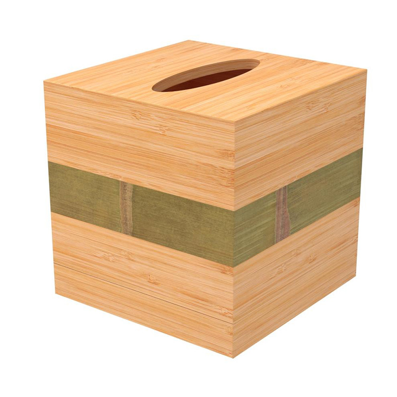 Bambusová krabička na papírové kapesníky pro domácnost