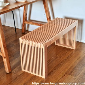 Bamboo grille stool