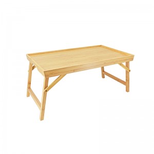 天然竹盘折叠桌