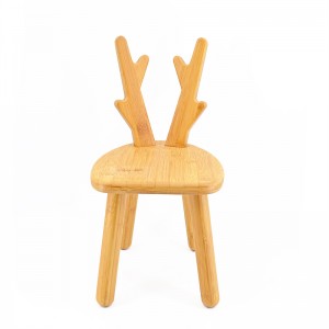 Naturalne bambusowe, bezpieczne i urocze krzesło do nauki dla dzieci