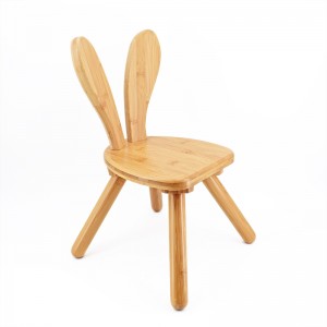 Dětská přírodní bambusová židle Rabbit