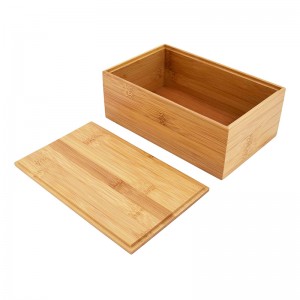 Bamboo Drawer Organizer Storage Box for Home & bathroom