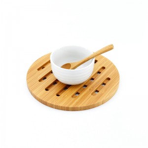 Högkvalitativ bordstablett i bambu mot skållning och värmeisolering