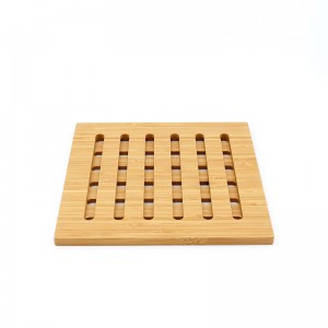 Bamboo Heat Pad Natural ( Geometric Figure Hollow Pattern)