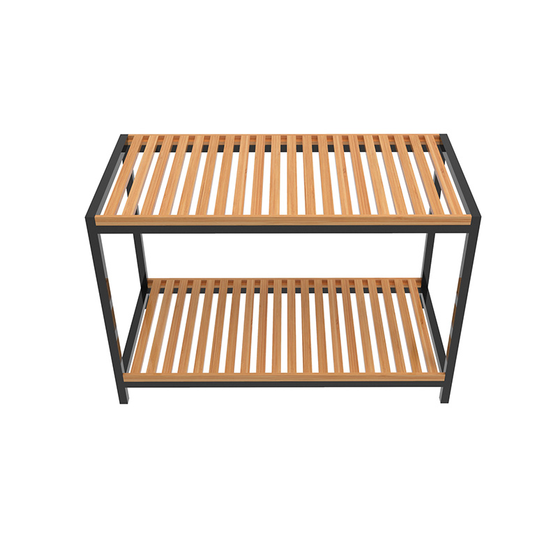 China Wholesale Bamboo Tray Price Manufacturers - 2-Tier Multipurpose Rack Shelf Organizer and Storage Bin – Long Bamboo