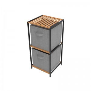 3-Tier nga Multipurpose Rack Shelf Organizer ug Storage Bin