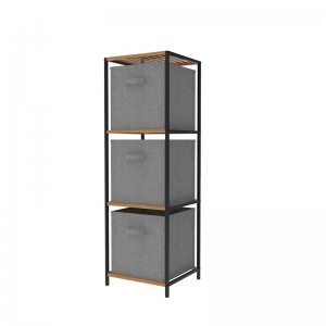 4-Tier Multipurpose Rack Shelf Organizer and Storage Bin
