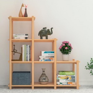 Bamboo multilayer storage shelf