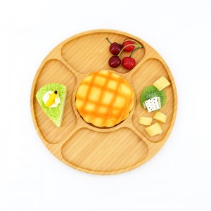 天然竹厨房食品托盘拼盘可用于聚会