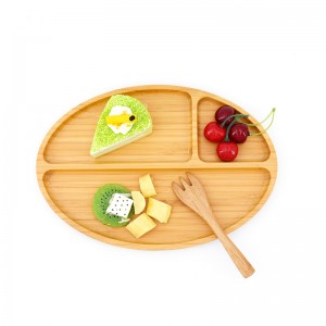 I-Kitchen bamboo dinner plate-100% zonke izinto zendalo ezihambelana nokusingqongileyo