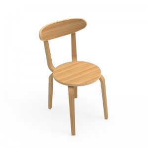Moderni patvari natūralaus bambuko kėdė restorano kėdė