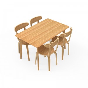 现代耐用天然竹椅餐厅椅