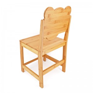 Krzesło do nauki dla dzieci z naturalnego bambusa