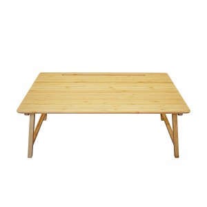 Table pliable de service en bambou Nature