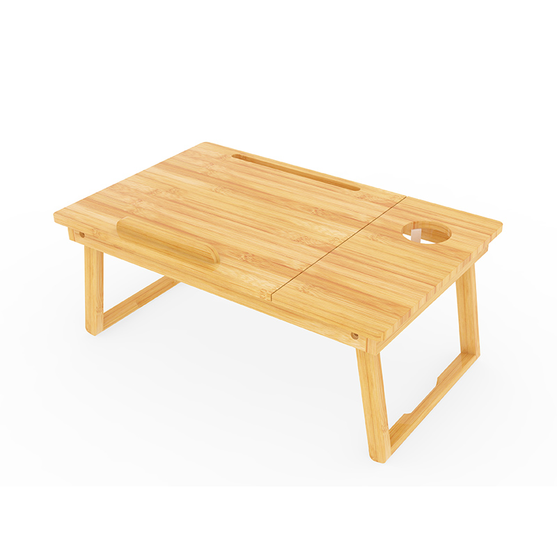 Nature bamboo bedroom adjustable laptop desk foldable serving table