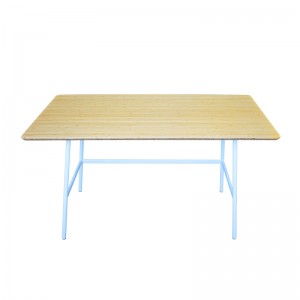 आधुनिक साध्या शैलीतील धातूचे बांबू टेबल फर्निचर