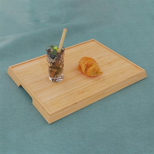 Eco-Friendly Natural Bamboo Fiber Lunch Tray Reusable Dinner Plate