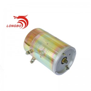 Hot sale Hydraulic dc motor with brush 24V 2.2KW 2978 with 9 spline from China factory Long Bo