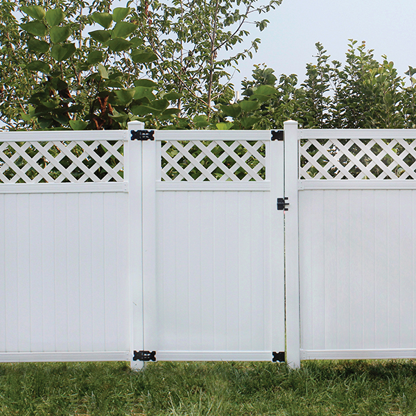 Privacy Fence White Lattice gate Featured Image