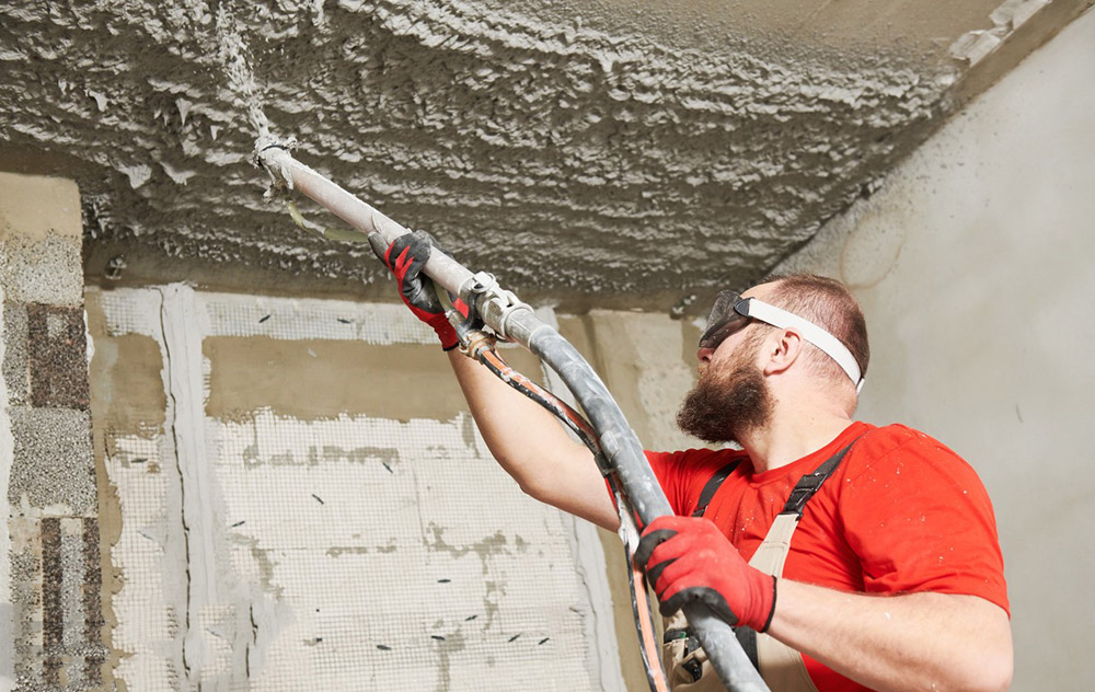What are the applications of hydroxypropyl methyl cellulose in mechanically sprayed mortar?