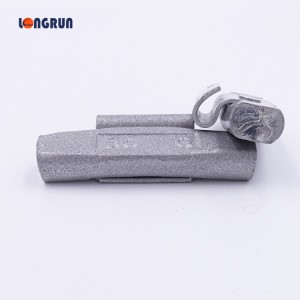Steel rim clip on wheel weights grey coated