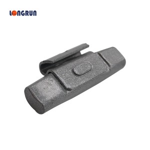 Steel rim clip on wheel balance weights with grey coated