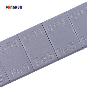 Factory directly Lead Tire Weights - Wheel Weights Steel adhesive square shape grey coated 5×12 – Longrun