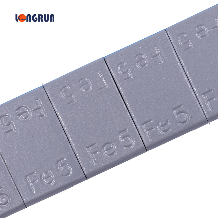 China Manufacturer for Weights On Tires - Wheel Weights Steel adhesive square shape grey coated 5×12 – Longrun