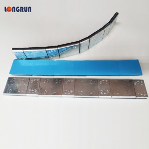 Reliable Supplier Stick On Lead Weights - Wheel Weights Steel adhesive square shape 5gx4+10gx4 – Longrun
