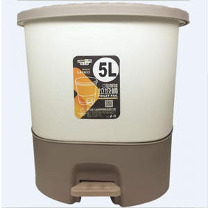 With O shape trash can with step pedal 5L LJ-1633