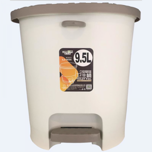 With D shape trash can with step pedal 9.5L LJ-1635
