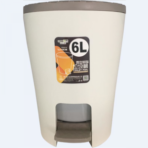 Round trash can with step pedal 6L(L) LJ-1638