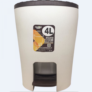 Round trash can with step pedal 4L (S)LJ-1639