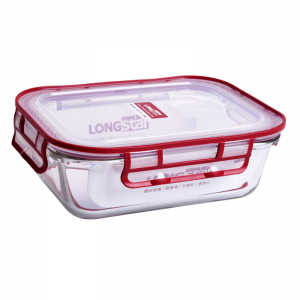 Glass rectangle food container 1.04L LJ-1032