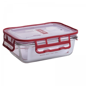 Glass rectangle food container 550ml LJ-1035