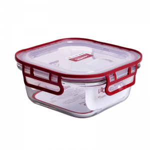 Glass square food container 800ml LJ-1036